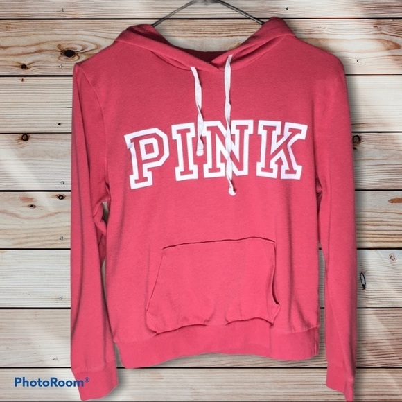 PINK Victoria’s Secret hoodie size small pink vs sweatshirt pink vs top​​​ - Picture 2 of 7